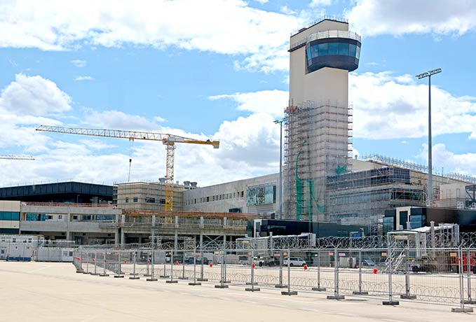 Terminal 3 am Flughafen Frankfurt